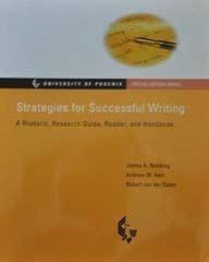 Beispielbild fr Strategies for Successful Writing zum Verkauf von HPB-Red