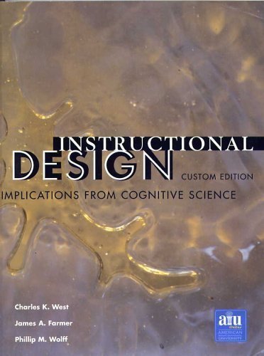 Imagen de archivo de Instructional Design: Implications From Cognitive Science - Custom Edition a la venta por Books From California