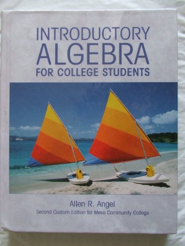 Stock image for Introductory Algebra for College Students-Second Custom Edition for Mesa Community College for sale by Bookmans