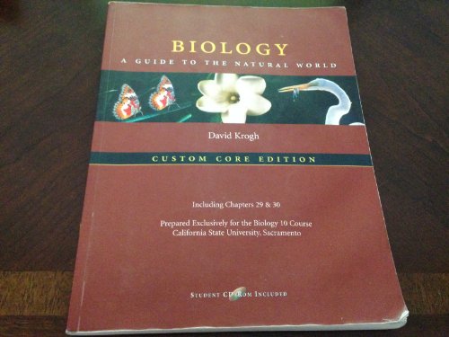 Beispielbild fr Biology - A Guide to the Natural World : Custom Core Edition zum Verkauf von HPB-Red