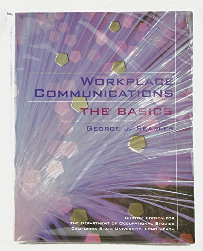 9780536734396: Workplace Communications the Basics [Paperback] by Searles, George J.