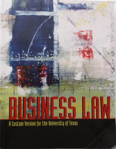 9780536742063: Business Law a Custom Version for the University of Texas