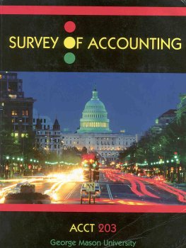 9780536743534: Survey of Accounting (GMU ACCT203 Edition)