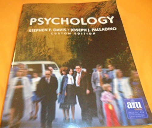 Psychology (AIU Online Custom Version) (9780536753663) by Stephen F. Davis; Robert L. Lineberry