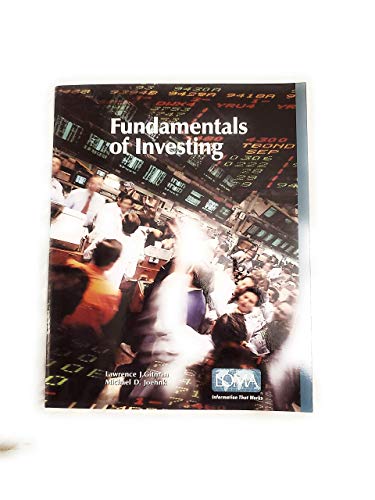 Imagen de archivo de Fundamentals of Investing: International Edition a la venta por HPB-Red