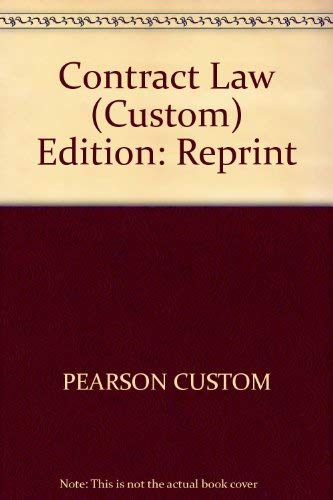 Image d'archives pour Contract Law (Custom Edition) (Corinthian Colleges, Inc.) mis en vente par Cronus Books