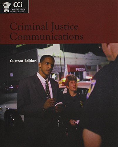 Imagen de archivo de Criminal Justice Communications a la venta por Better World Books: West