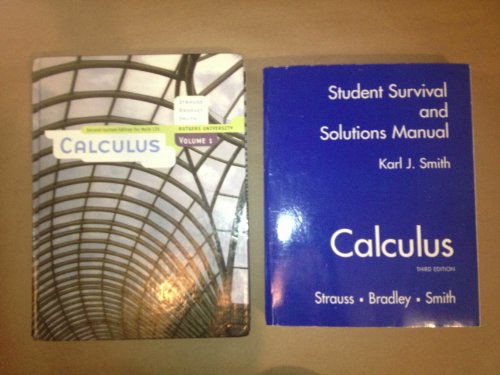 Beispielbild fr CALCULUS:VOL.1-W/CD >CUSTOM< zum Verkauf von Better World Books