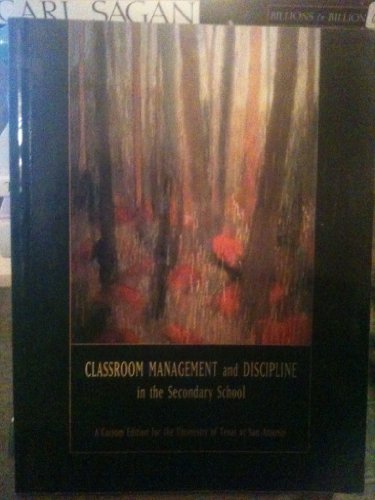 Classroom Management and Discipline in the Secondary School (9780536807601) by Pearson Custom Publishing