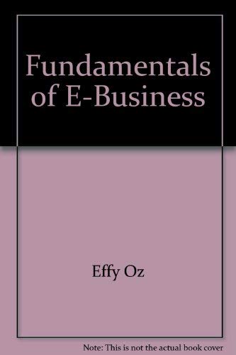 9780536813831: Fundamentals of E-Business