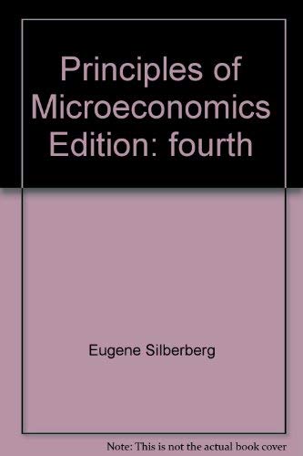 Stock image for Principles of Microeconomics 4TH Edition for sale by HPB-Red