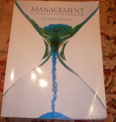 Imagen de archivo de Management a custom edition for Greenville Technical College a la venta por RiLaoghaire