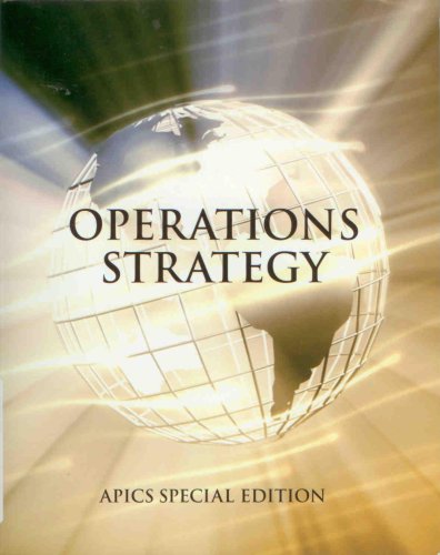 Stock image for Operations Strategy, APICS Special Edition for sale by Goodwill Books