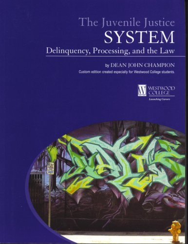 Beispielbild fr Juvenile Justice System: Delinquency, Processing, & the Law zum Verkauf von Books From California