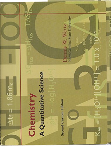 9780536860033: Chemistry (A Quantitative Science, Second Custom Edition) [Spiralbindung] by ...