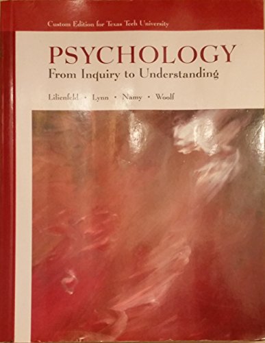 9780536880727: Psychology: From Inquiry to Understanding (Custom Edition for Texas Tech University)