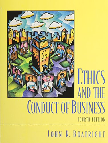 Beispielbild fr Ethics and the Conduct of Business zum Verkauf von dsmbooks