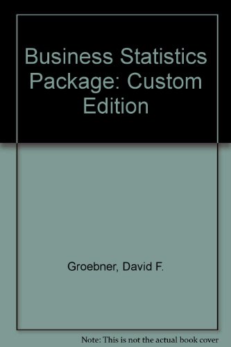 9780536915023: Business Statistics Package: Custom Edition