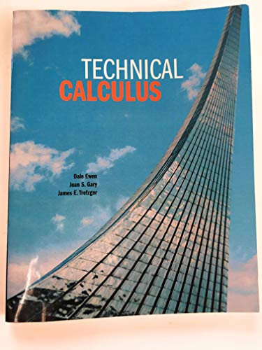 Beispielbild fr Technical Calculus zum Verkauf von Wonder Book