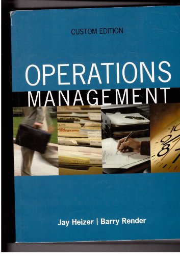 9780536916754: Operations Management: Custom Edition