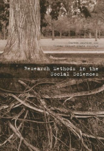 Imagen de archivo de Research Methods in Social Sciences: Custom Edition for Thomas Edison State College a la venta por ThriftBooks-Atlanta