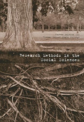 Stock image for Research Methods in Social Sciences: Custom Edition for Thomas Edison State College for sale by Better World Books