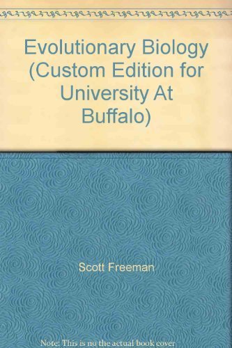 Beispielbild fr Evolutionary Biology (Custom Edition for University At Buffalo) zum Verkauf von HPB-Red