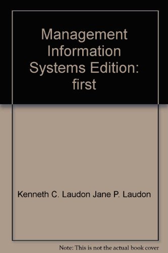 9780536956545: Management Information Systems Edition: first