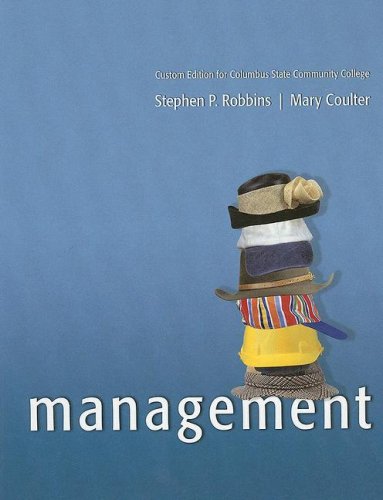 Management (9780536975379) by Stephen P Robbins; Mary Coulter