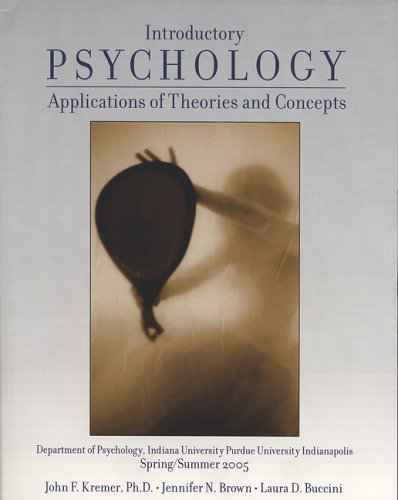 Stock image for Introductory Psychology Applications of Theories and Concepts (Applications of Theories and Concepts) for sale by HPB-Red