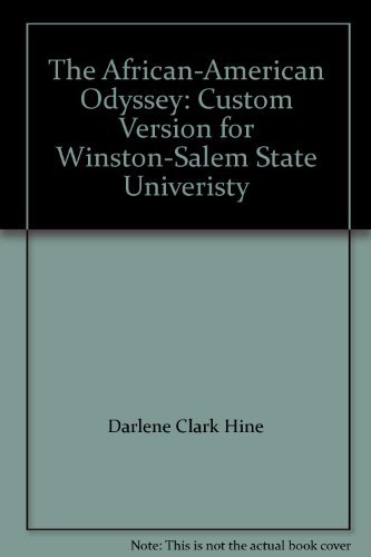 Stock image for The African-American Odyssey: Custom Version for Winston-Salem State Univeristy for sale by SecondSale