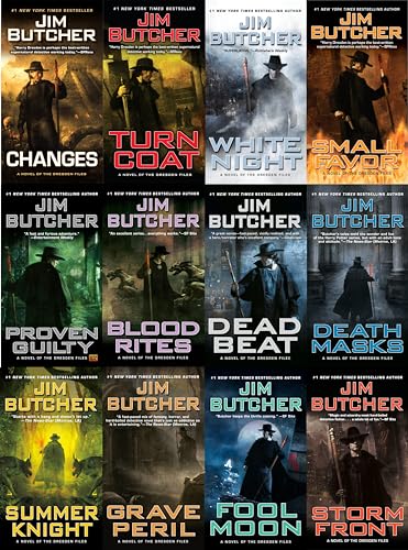 Stock image for Jim Butcher the Dresden Files Series Set (Book 1-12): Storm Front, Full Moon, Grave Peril, Summer Knight, Death Masks, Blood Rites, Dead Beat, Proven Guilty, White Night, Small Favor, Turn Coat, Changes, for sale by GF Books, Inc.