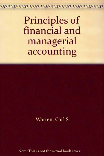 Stock image for Prin Fin/mang Acct for sale by Better World Books