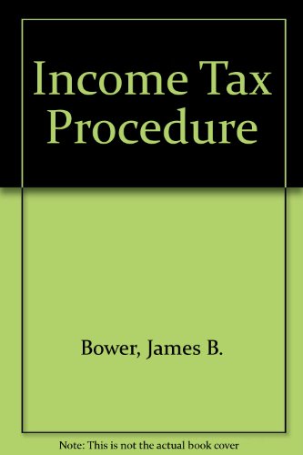 Imagen de archivo de Income Tax Procedure a la venta por Wonder Book