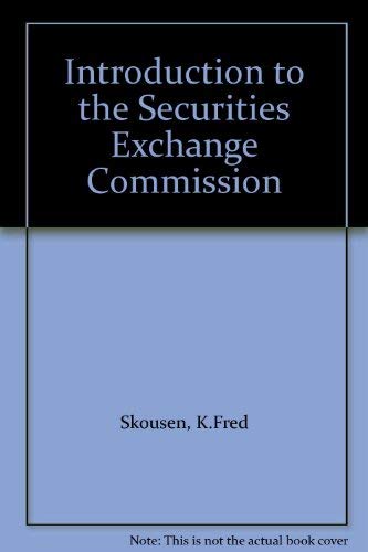 Imagen de archivo de Introduction to the Securities Exchange Commission a la venta por medimops