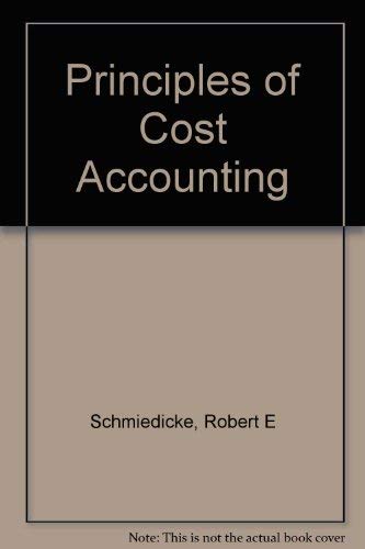 Beispielbild fr Principles of Cost Accounting Textbook zum Verkauf von ThriftBooks-Atlanta