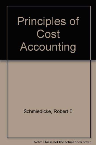 Imagen de archivo de Principles of Cost Accounting Textbook a la venta por ThriftBooks-Atlanta