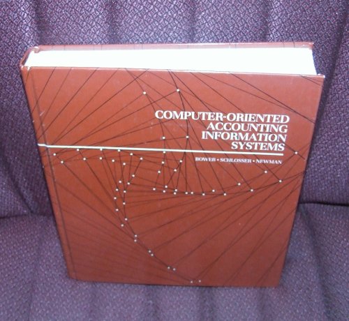 Beispielbild fr Computer-oriented Accounting Information Systems zum Verkauf von POQUETTE'S BOOKS