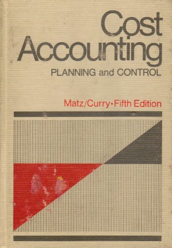 Stock image for Cost accounting; planning and control for sale by Hawking Books