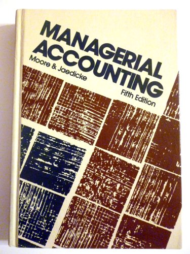 Beispielbild fr Title: Managerial accounting zum Verkauf von Kennys Bookstore