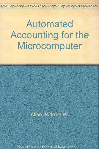 Automated Accounting for the Microcomputer (9780538023986) by Allen, Warren W.