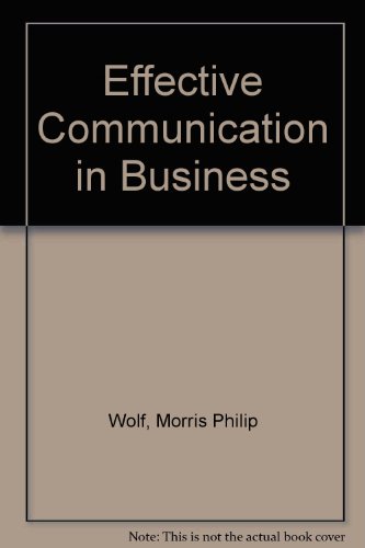 9780538055208: Effective communication in business