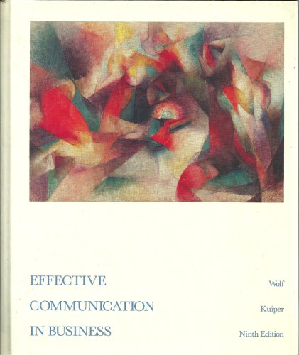 Imagen de archivo de Effective Communication in Business a la venta por HPB-Red
