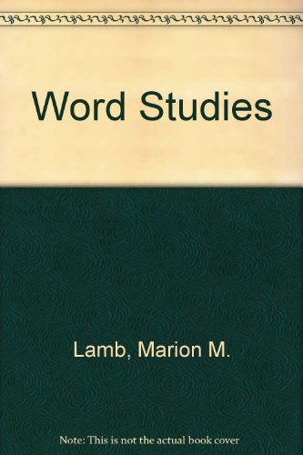 Word Studies (9780538058131) by Lamb, Marion M.; Perry, Devern J.
