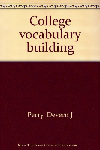 Stock image for College Vocabulary Building - Sixth Edition for sale by Ed Buryn Books