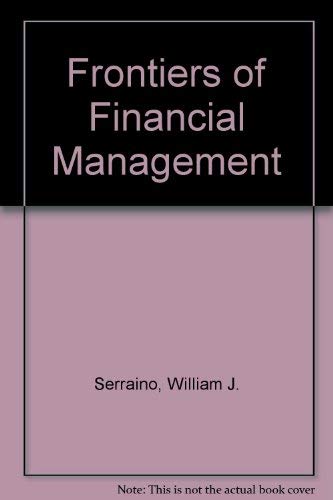 Imagen de archivo de Frontiers of Financial Management a la venta por Anybook.com