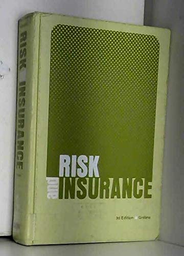 Beispielbild fr Risk and insurance zum Verkauf von HPB-Red