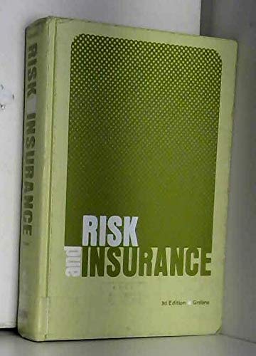 Imagen de archivo de Risk and insurance a la venta por HPB-Red
