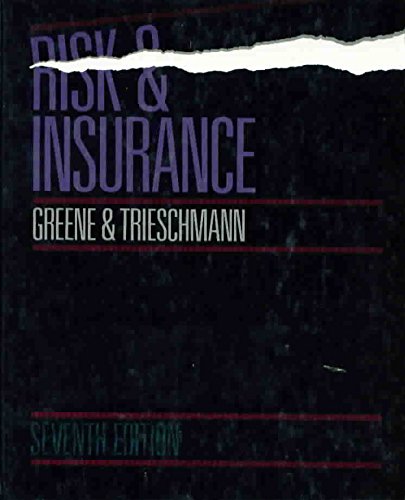 Imagen de archivo de Risk and Insurance a la venta por Mispah books