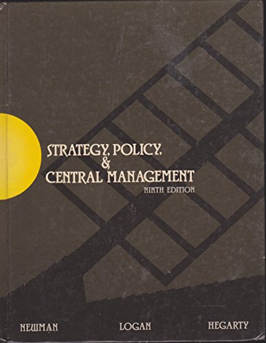 Beispielbild fr Strategy, Policy, & Central Management zum Verkauf von AwesomeBooks